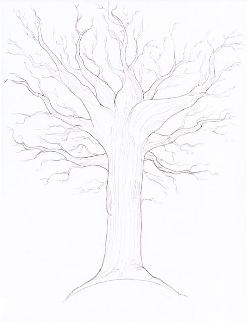 kako nacrtati stablo debla